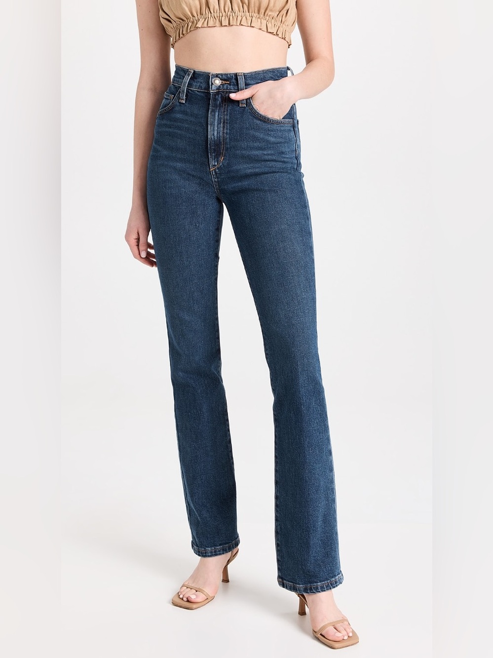 Favorite Daughter Valentina Super High Rise Cigarette ankle jeans